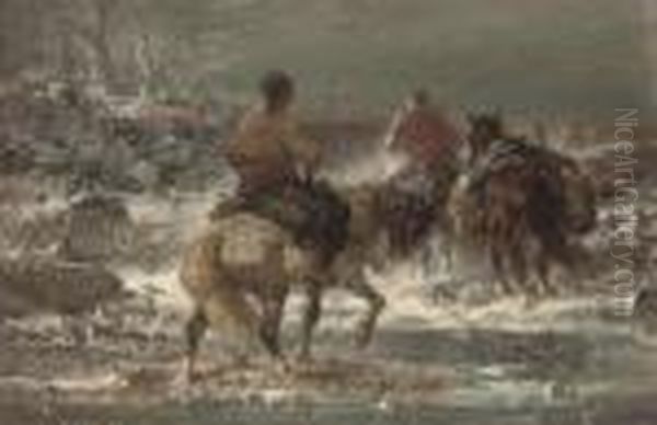 Cossaks In A Winter Landscape - view 1