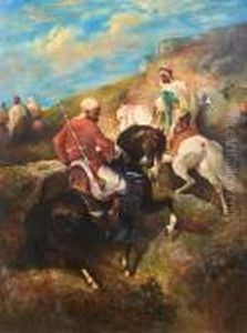 Arab Horsemen by Adolf Schreyer