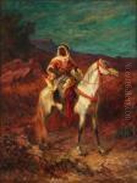 Arab On Horseback - view 1