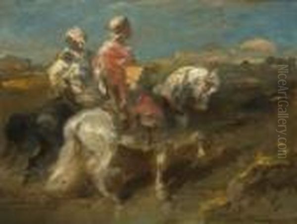 Zwei Arabische Reiter - view 1