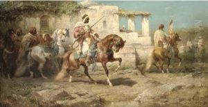 Arabs Setting Off For Battle Arabs Setting Off For Battle