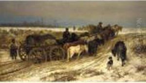 The Chase Of The Cossacks by Adolf Schreyer