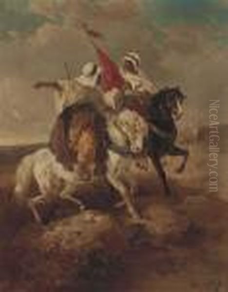 Arab Warriors In A Desert - view 1