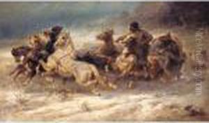 The Pursuit by Adolf Schreyer