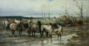 Signiert Unten Rechts: Ad. Schreyer. by Adolf Schreyer