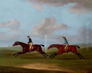 The Race for Kings Plate at Newmarket by Francis Sartorius