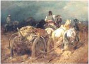 Plowing by Adolf Schreyer