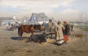 At the Market by Wladyslaw Szerner