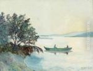 Rameur Sur Le Lac by Johann Robert Schuerch