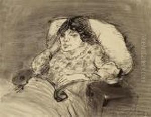 Frau In Lehnstuhl by Johann Robert Schuerch