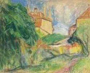 Im Garten Hinter Dem Haus by Johann Robert Schuerch