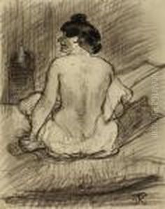 Nude From The Back. 1924. by Johann Robert Schuerch