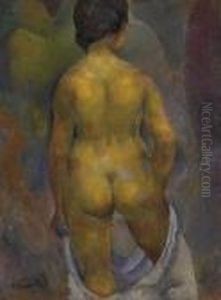 Ruckenakt, Um 1919 by Johann Robert Schuerch