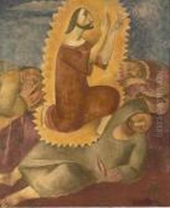Der Betende Jesus Im Garten Am Olberg. by Johann Robert Schuerch