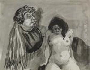 "kupplerin Und Dirne". by Johann Robert Schuerch