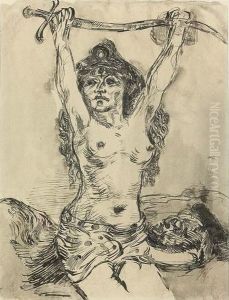 Judith Mit Dem Haupt Des Holofernes. by Johann Robert Schuerch