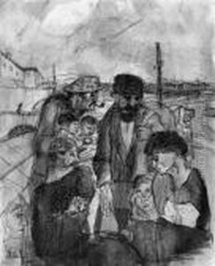 Arbeiter Und Familie by Johann Robert Schuerch