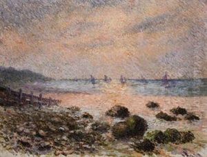Bord De Mer, Crepuscule En Bretagne by Claude Emile Schuffenecker