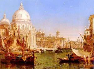 A View Along The Grand Canal With Santa Maria Della Salute