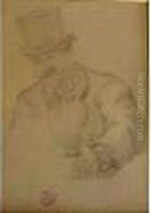 Portrait D'homme Auchapeau