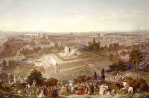 Jerusalem in her Grandeur, engraved by Charles Mottram 1807-76 1860
