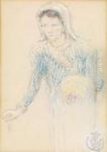 Jeune Bretonne by Claude Emile Schuffenecker