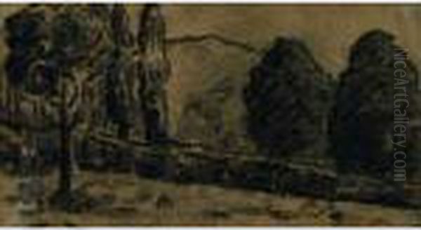 La Colline Dessin Au Crayon Et
Lavis Sur Papier Calque 11 X 20.50 Cm Commentaire : Un Certificat De
Monsieur Porro, Du 21 Octobre 1991, Sera Remis A L Acquereur - view 1