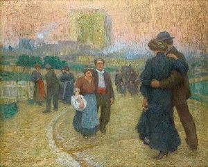 Promenade Du Soir, Les Deux Mondes, Circa 1888 Promenade Du Soir, Les Deux Mondes, Circa 1888