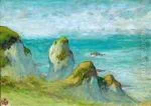 Falaises A Etretat, Circa 1893 by Claude Emile Schuffenecker