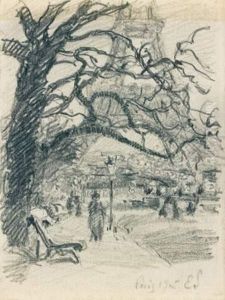 Paris, Promenade Pres De La Tour Eiffel by Claude Emile Schuffenecker