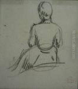 Femme Assise De Dos by Claude Emile Schuffenecker