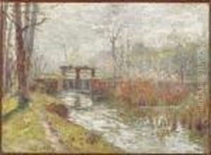 L'ecluse Et Le Canal by Claude Emile Schuffenecker
