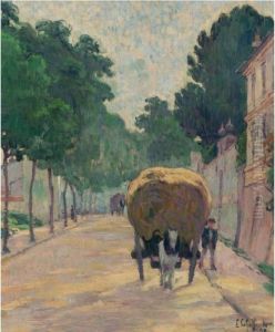 Le Retour Des Foins by Claude Emile Schuffenecker