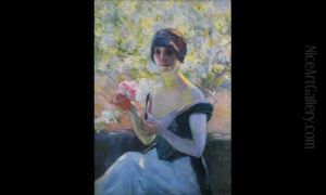 Un Certificat De Madame 
Grossvogel Mentionne Que : "...la Fille De L'artiste, Jeanne (...) 
Serait Le Modele Pour Ce Portrait..."et Qu'il Est Fort Possible Que La 
Signature Au Dos Soit Aussi De Jeanne Qui Authentifiait Des OEuvres De 
Son Pere Apres