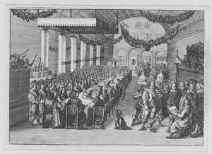 Feast on the occasion of the Nuremberg Peace Process in the City Hall, 25 September 1649, after 25 September 1649