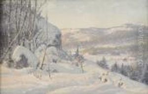 Vinterdag I Dalarna
