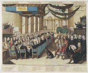 Feast on the Occasion of the Nuremberg Peace Process in the City Hall, 25 September 1649, engraved by Wolfgang Kilian, after 25 September 1649