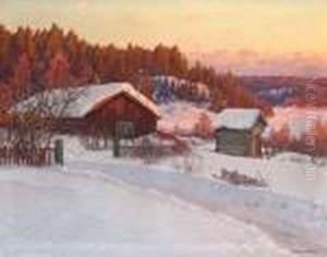 Marsafton. Motiv Fran Dalarne