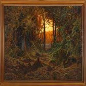 A Forest Glade Bya Lake