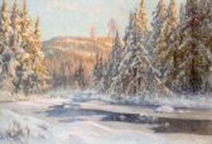 Midvinter (motiv Fran Wika Dalarne)
