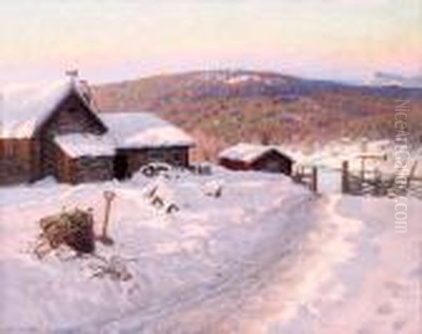 Stugor I Vinterlandskap - view 1