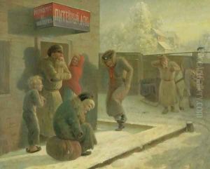 A Pub by Leonid Ivanovich Solomatkin
