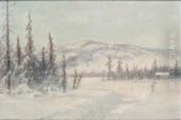Vintervag, Motiv Fran Granberget, Varmland - view 1