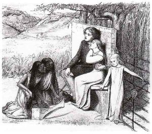 Lovers Listening to Music by Elizabeth Eleanor Siddal