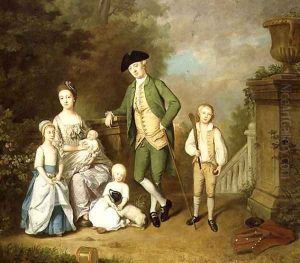 Portrait of the Wallace Family by John Thomas Seton