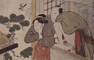 Lovers on a balcony, c.1800
