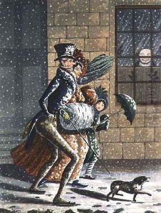 A Merry Christmas and Happy New Year to Ye, Victorian Christmas card by W. Summers