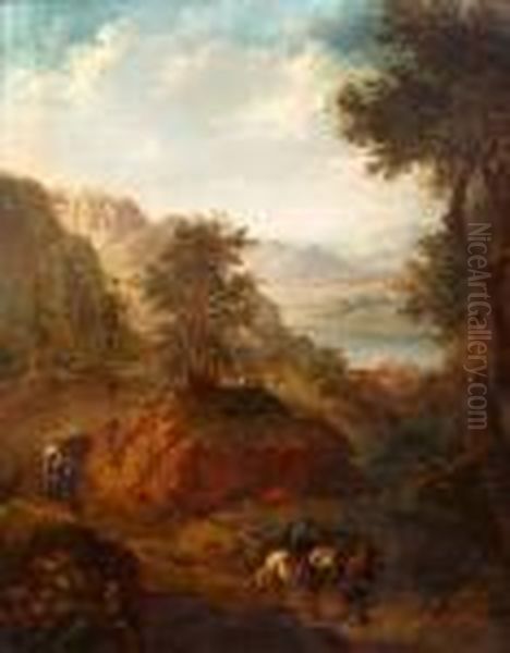 Travellers In A Landscape - view 1