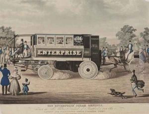 The Enterprise Steam Omnibus, built by Mr. Walter Hancock of Stratford, for the London and Paddington Steam Carriage Company, engraved by C. Hunt, 1833 by W. Summers