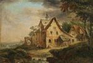 Landschaft Mit Architekturstaffage